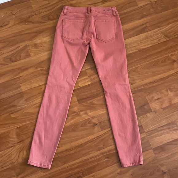 CAbi Women's Skinny Jeans in Coral / Pink Dust - Picture 8 of 11